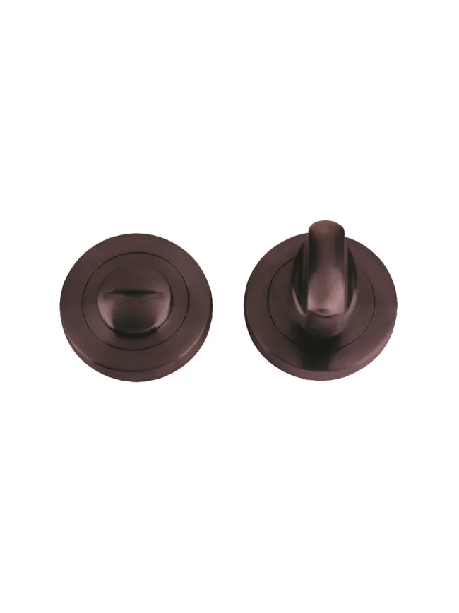 Zoo Hardware Turn & release on round rose - Etna Bronze