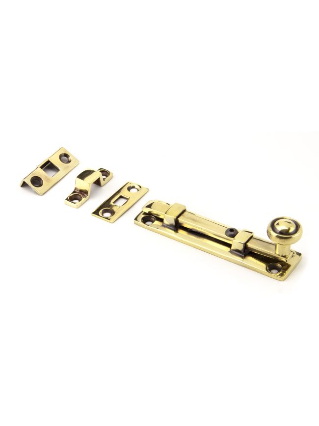 Aged Brass 4" Universal Bolt