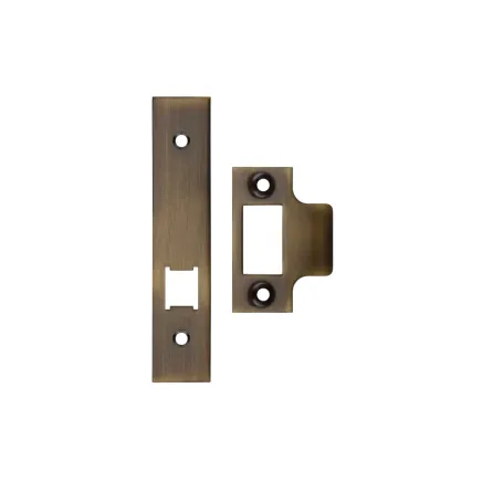 Zoo Hardware Spare Acc Pk for UK Horizontal Locks - *BLANK* - Contains Forend, Strike and Fixing Screws (Latch Version) - Bronze