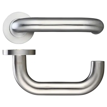 Zoo Hardware 22mm Return to Door Lever - Screw On Rose - Stainless Steel