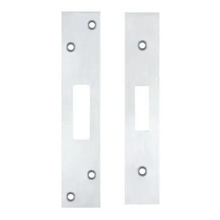 Zoo Hardware Spare Acc Pk for UK Dead Locks - *BLANK* - contains Forend, Strike and Fixing Screws - Satin