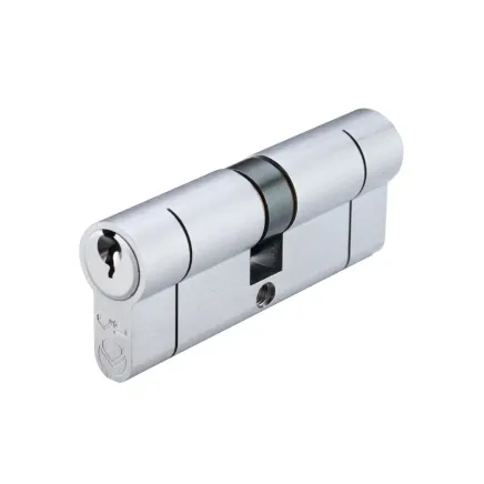 Zoo Hardware V5 80mm Euro Double Cylinder Cylinder Keyed to Differ - Satin