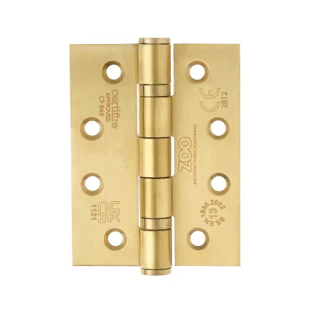 Zoo Hardware Grade 13 Ball Bearing Hinge - SS201 - CF849 - PVD Satin Brass
