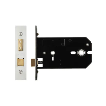 Zoo Hardware Horizontal Lock - 127mm - Bathroom Version - Satin Stainless
