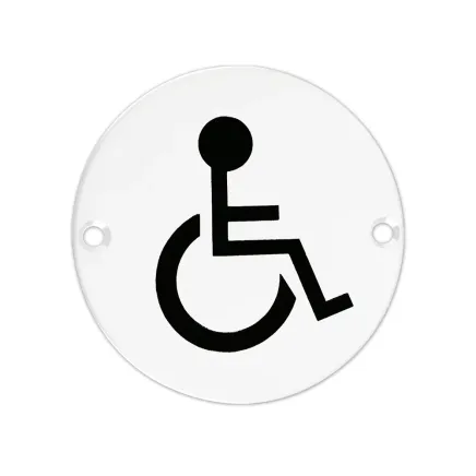 Zoo Hardware Sex Symbol - Disabled - 76mm dia - White