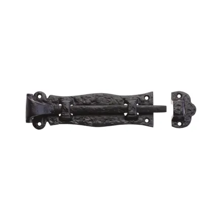 Zoo Hardware Plain Door Bolt - 6" - Black