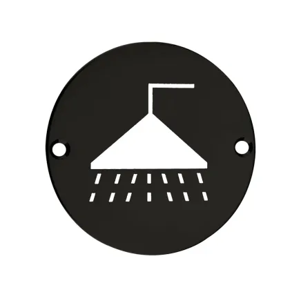 Zoo Hardware Shower - 76mm dia - Black