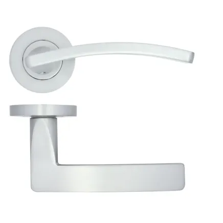 Zoo Hardware Toledo lever on rose - Satin Chrome