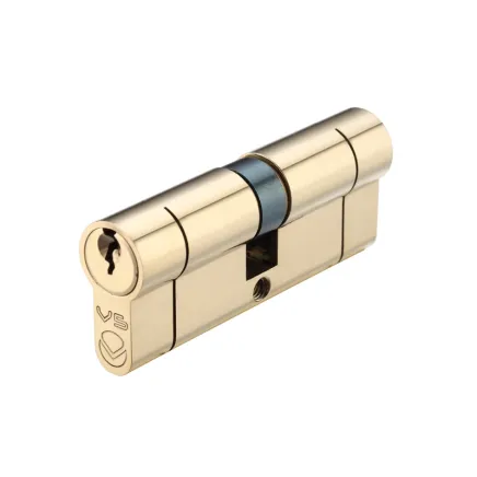Zoo Hardware V5 80mm Euro Double Cylinder Cylinder Keyed to Differ - Brass