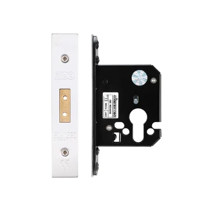 Zoo Hardware Euro Profile Deadlock - Satin Stainless