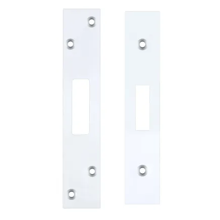 Zoo Hardware Spare Acc Pk for UK Dead Locks - *BLANK* - contains Forend, Strike and Fixing Screws - Chrome