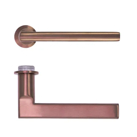 Zoo Hardware Varese Lever on 32mm Round Mini Rose - PVD Bronze