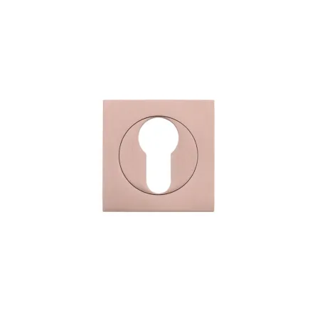Zoo Hardware Square euro profile escutcheon - Tuscan Rose Gold