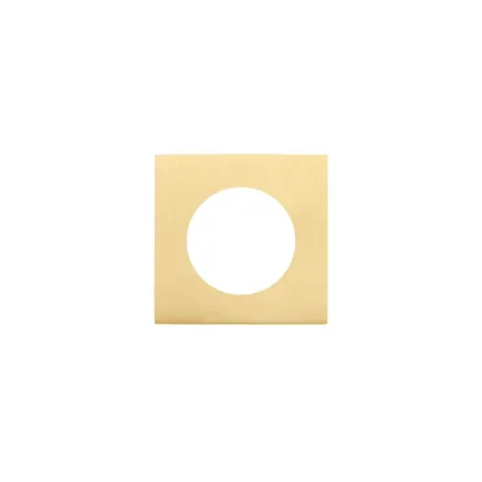 Zoo Hardware Spare square rose - Favo Satin Brass