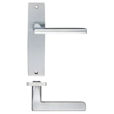 Zoo Hardware Venice Lever Latch On Backplate - 180x43mm - Satin