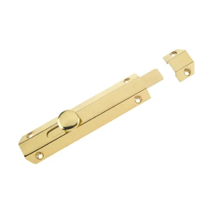 Zoo Hardware Surface Bolt 150mm - Polished Brass