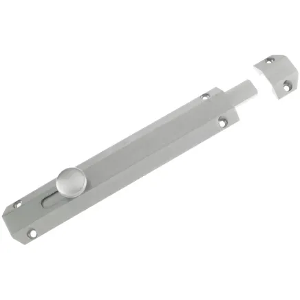Zoo Hardware Surface Bolt 202mm - Satin Chrome