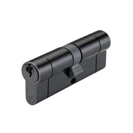 Zoo Hardware 80mm Euro Double Keyed to Differ - Black