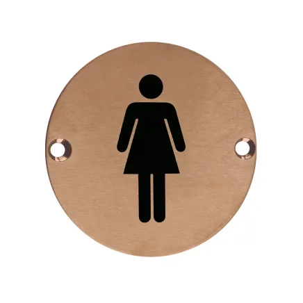 Zoo Hardware Sex Symbol - Female - 76mm dia - PVD Bronze