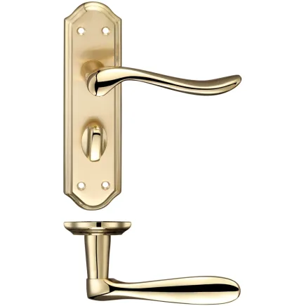 Zoo Hardware Lincoln Lever Bathroom (57mm c/c) Furniture - Satin