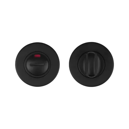 Zoo Hardware Turn and Release with Indicator complete with escutcheon and 5mm spindle - 52mm Rose - Grade 201 - PCB