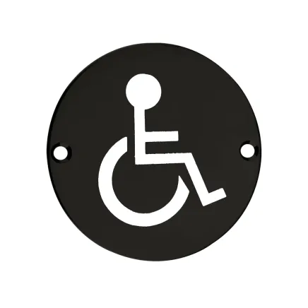Zoo Hardware Sex Symbol - Disabled - 76mm dia - Black