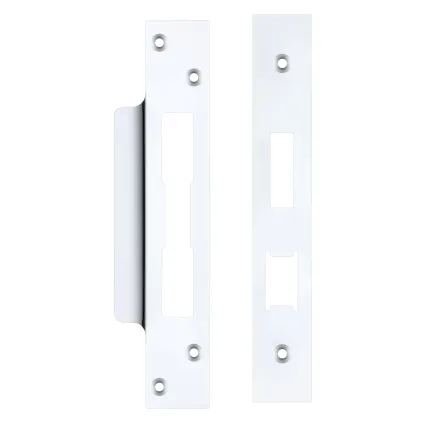 Zoo Hardware Spare Acc Pk for UK Sash Locks - *BLANK* - contains Forend, Strike and Fixing Screws - Chrome