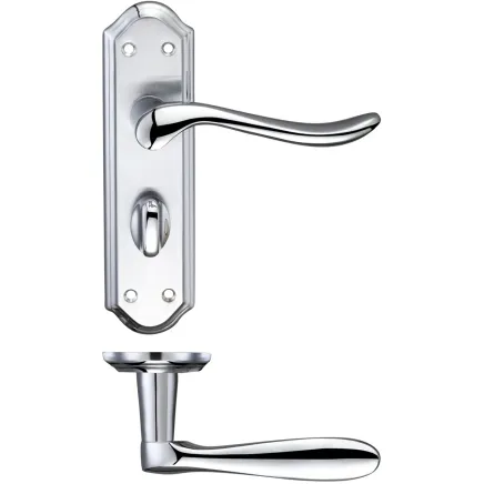 Zoo Hardware Lincoln Lever Bathroom (57mm c/c) Furniture - Satin