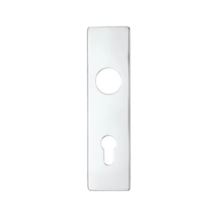 Zoo Hardware Spare Push on Euro Profile Backplate for Aluminium - 72mm - Satin