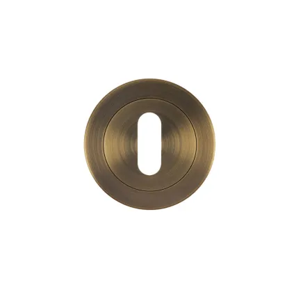 Zoo Hardware Escutcheon standard profile - Antique Brass
