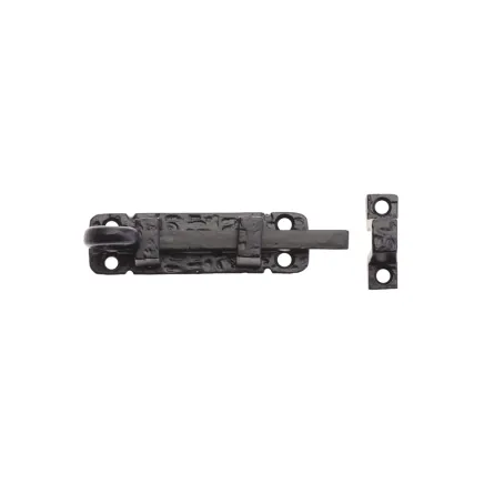 Zoo Hardware Curly Tail Door Bolt - 4" - Black