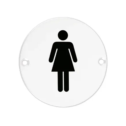Zoo Hardware Sex Symbol - Female - 76mm dia - White