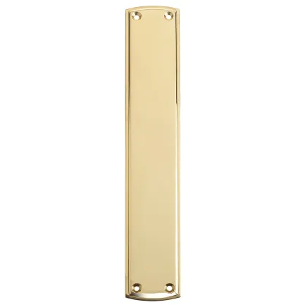Zoo Hardware Finger Plate 64 x 382mm - Polished Brass