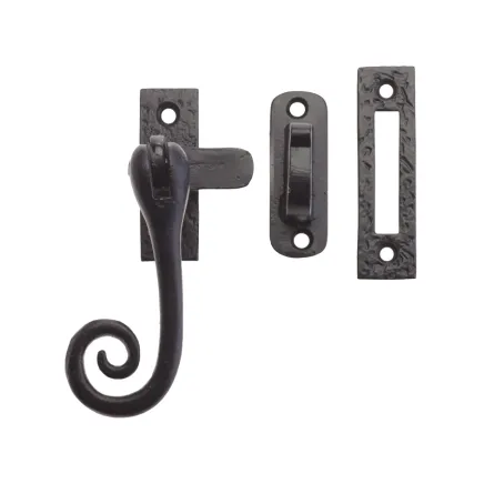 Zoo Hardware Curly Tail Casement Fastener - 4" - Black