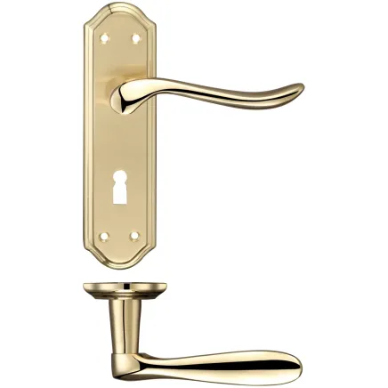 Zoo Hardware Lincoln Lever Euro Lock (47.5mm c/c) Furniture - Satin