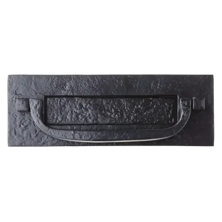 Zoo Hardware Postal Letter Plate - 12" x 4" - Black