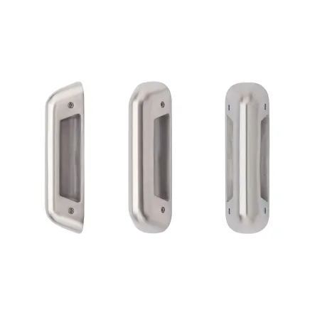 Zoo Hardware Anti Ligature Pull Handle 100mm CTC (150mm) Back to Back Fix (When using 1 x ZS-ALP100GS-SSS + 1 x ZS-ALP100BF-SSS)- Satin St. Steel - Half Set - Stainless Steel