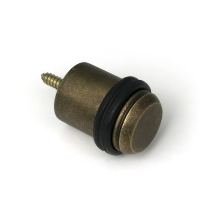Burnished Brass Floor Mounted Door Stop
