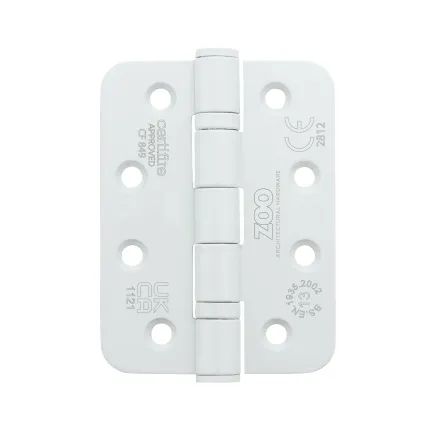 Zoo Hardware Grade 13 Ball Bearing Hinge - SS201 - Radius - CF849 - White