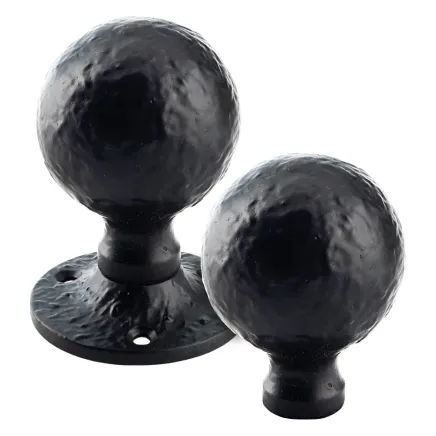 Zoo Hardware Ball Rim Knob - 1.5" - Un-Sprung - Black