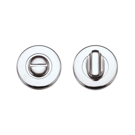 Zoo Hardware Turn and release on round rose - Polished Chrome