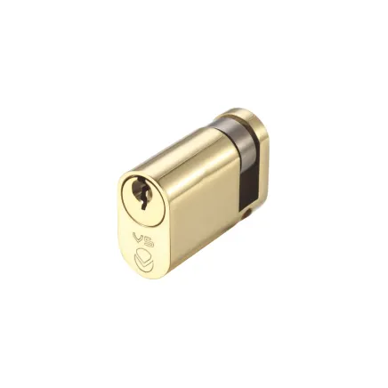 Zoo Hardware V5 45mm oval Single Cylinder Keyed to Differ - Brass