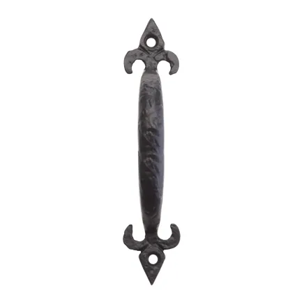Zoo Hardware Fleur de Lys Pull Handle - 6" - Black
