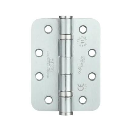 Zoo Hardware Ball Bearing Hinge - Steel 102 x 76 x 3mm - Radius - Satin Chrome