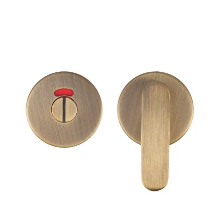 Zoo Hardware Accessible Peanut Turn and Release with Indicator complete with Escutcheons & 5mm Spindle - Grade 201 - AB