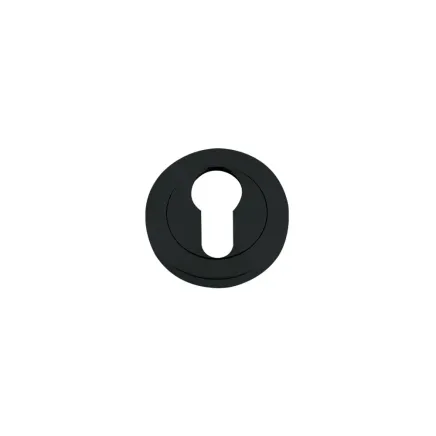 Zoo Hardware Euro profile escutcheon - Oscuro Matt Black