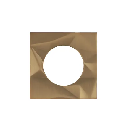 Zoo Hardware Spare Frattura Lever Square Rose Pack - Antique Brass