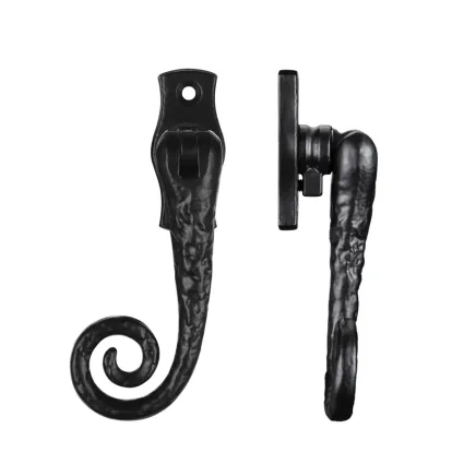 Zoo Hardware Monkey Tail Fastener Lockable c/w key - Right Hand - Black