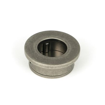 Pewter 34mm Round Finger Edge Pull