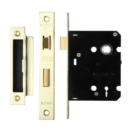 Zoo Hardware 3 Lever Sash Lock 3" - smaller case - PVD